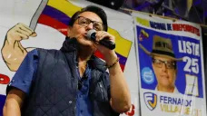 Fernando Villavicencio na předvolební akci