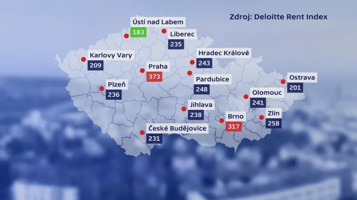 Ceny nájmů bytů
